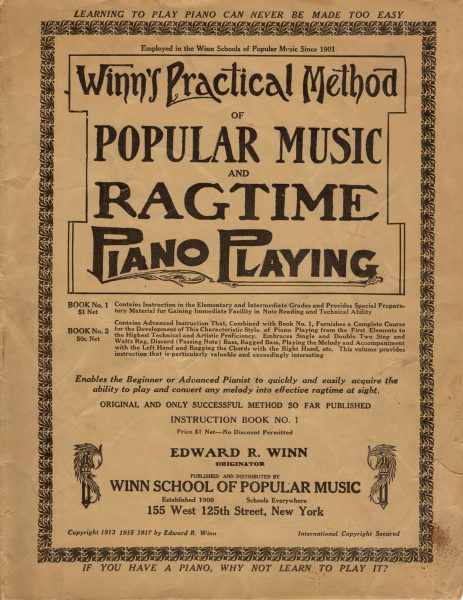 Winn's Practical Method of Popular Music and Ragtime Piano Playing
