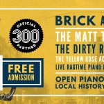 April 7, 11am until about 8pm, Free admission, Brick at the Blue Star, featuring the Matt Tolentino Trio, The Dirty River Dixie Band, The Yellow Rose Accordion Band, and more. Open piano, marketplace, local history, bar, and more
